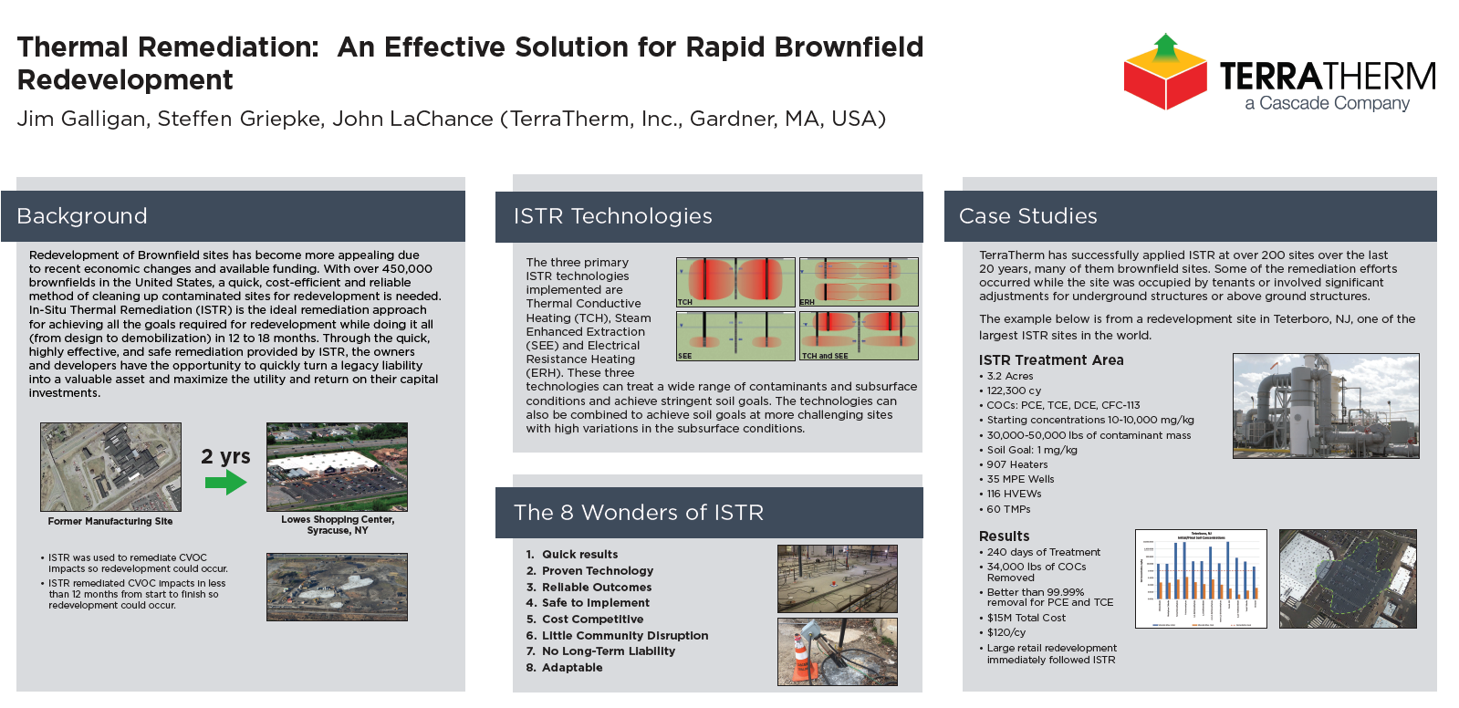 Thermal Remediation:  An Effective Solution for Rapid Brownfield Redevelopment