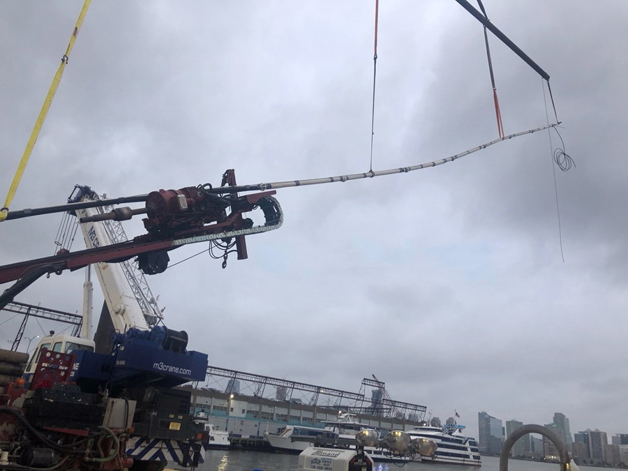 Sonic from Barge Shortens Geotechnical Tieback Project