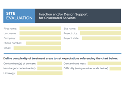 Chlorinated Solvent Site Evaluation Questionnaire