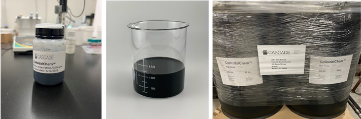 photos of Cascade's colloidal chem product