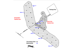 A wellfield map