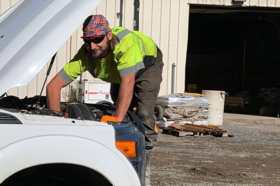 A day in the life of a mechanic in the environmental services industry