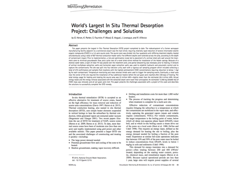 World’s Largest In Situ Thermal Desorption Project