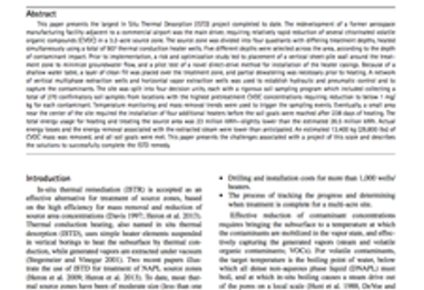 World’s Largest In Situ Thermal Desorption Project