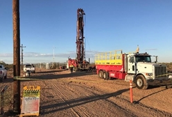 A photo of a rotary drilling rig