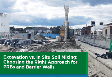 Excavation vs. In Situ Soil Mixing: Choosing the Right Approach for PRBs and Barrier Walls
