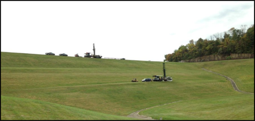 Sonic drill rig