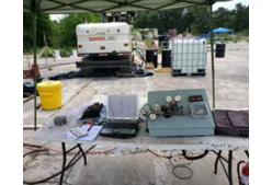 A table with injection tooling