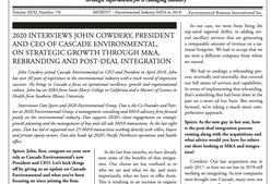 John Cowdery in Environmental Business Journal