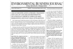 John Cowdery in Environmental Business Journal