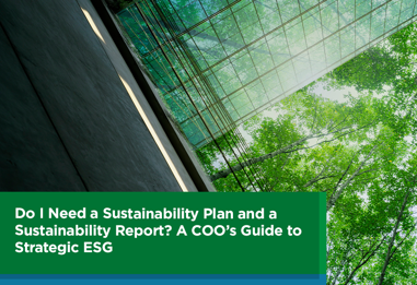 Do I Need a Sustainability Plan and a Sustainability Report? A COO’s Guide to Strategic ESG